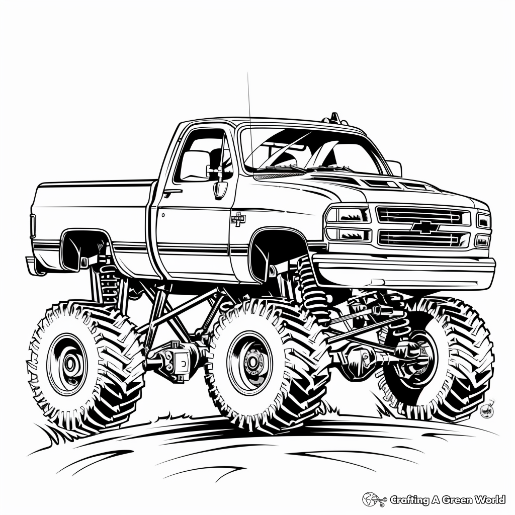 truck coloring page