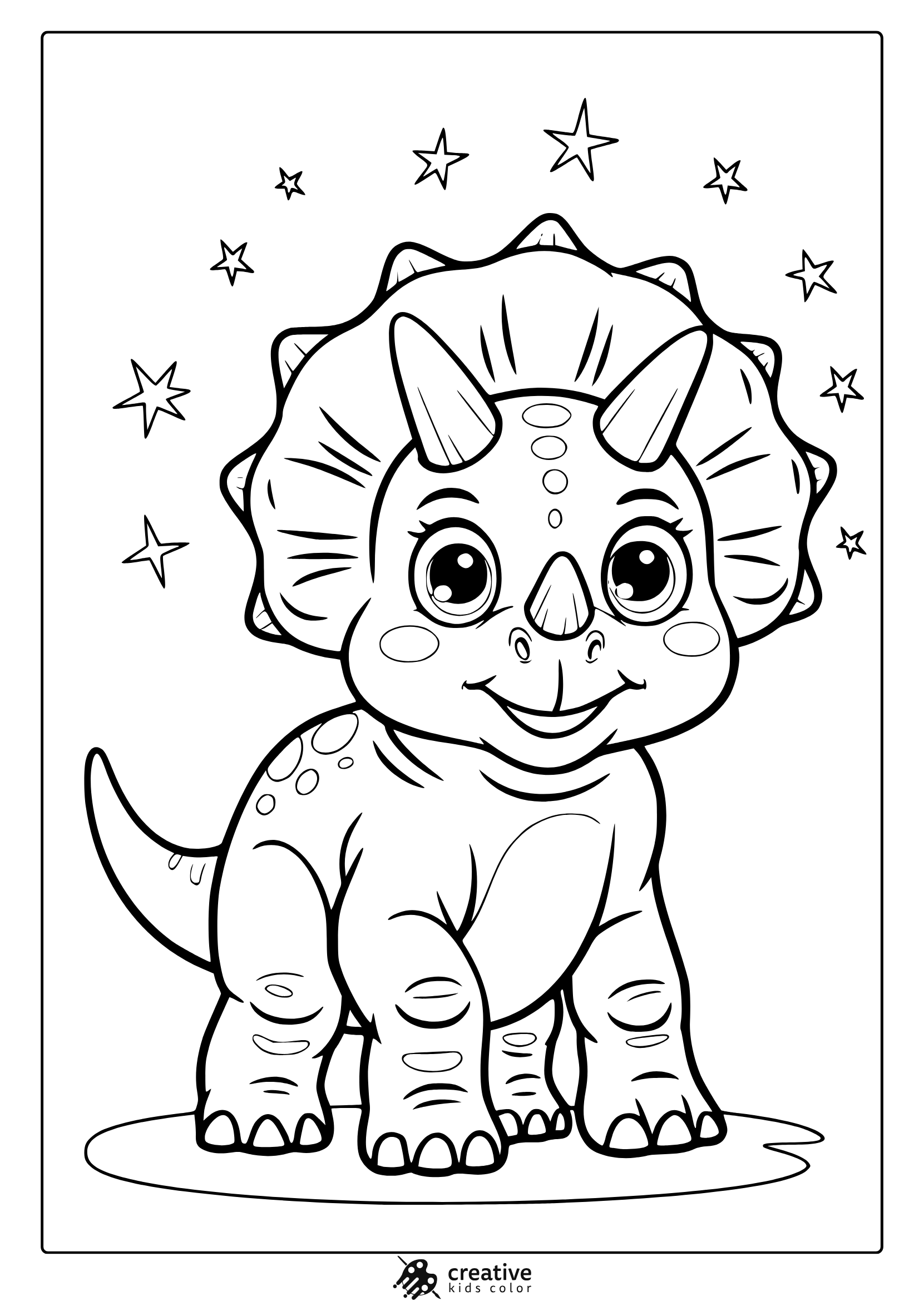 Dinosaur Coloring Pages Free Printable PDFs 