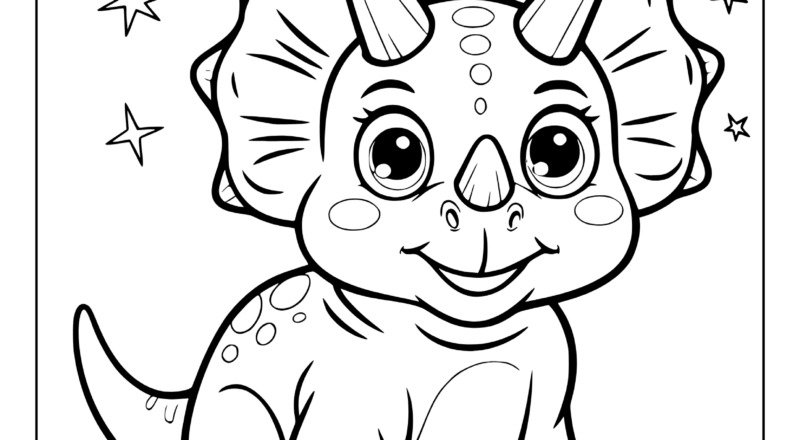 Dinosaur Coloring Pages Free Printable PDFs