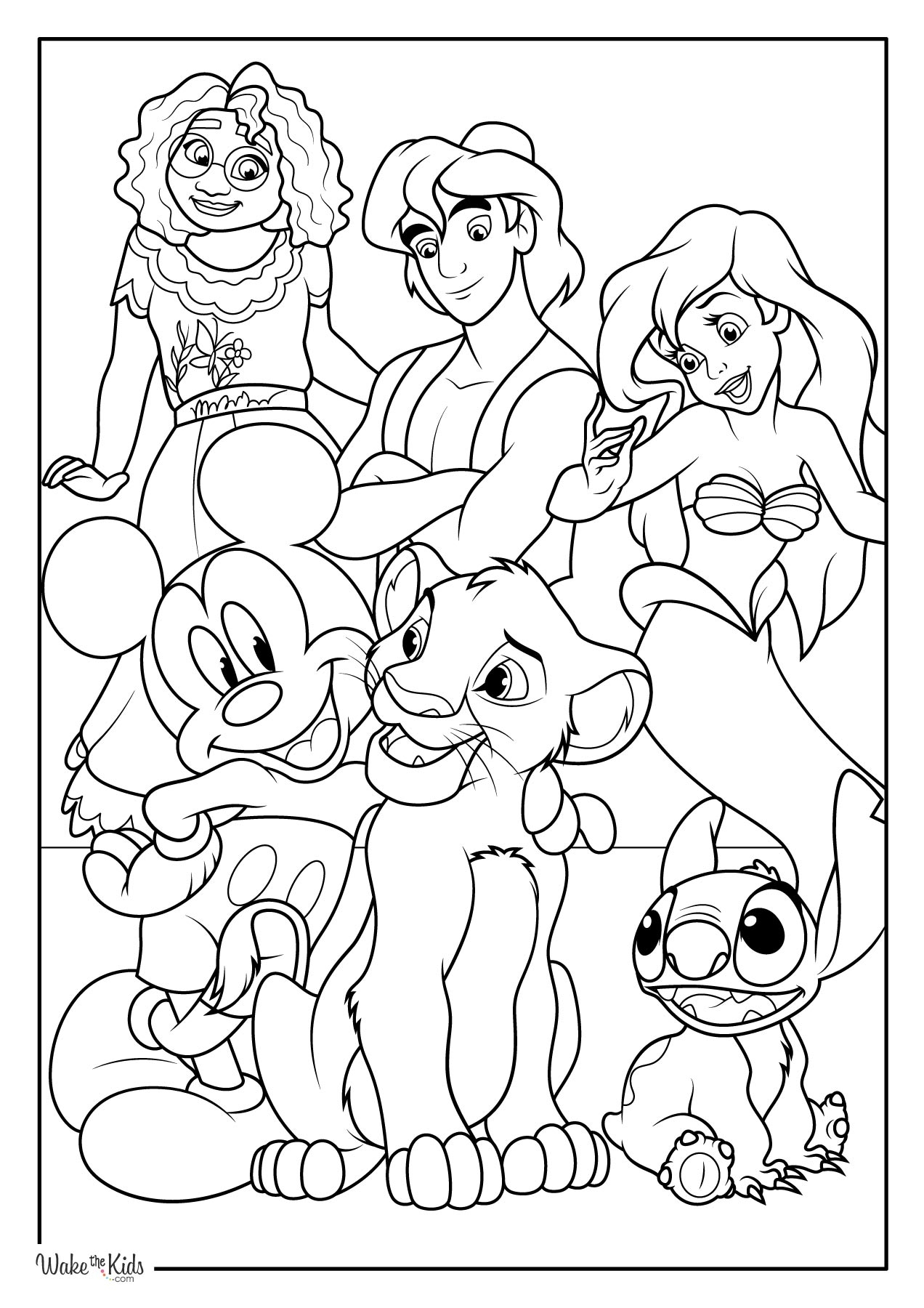 disney coloring page