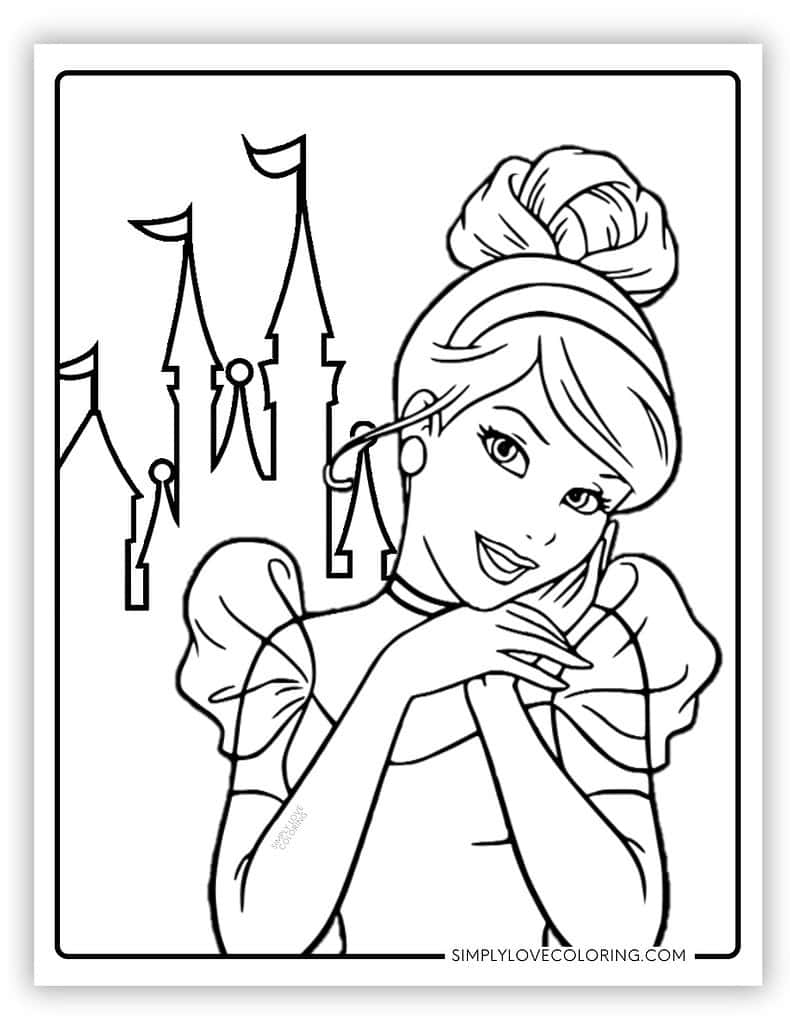 coloring pages disney princess