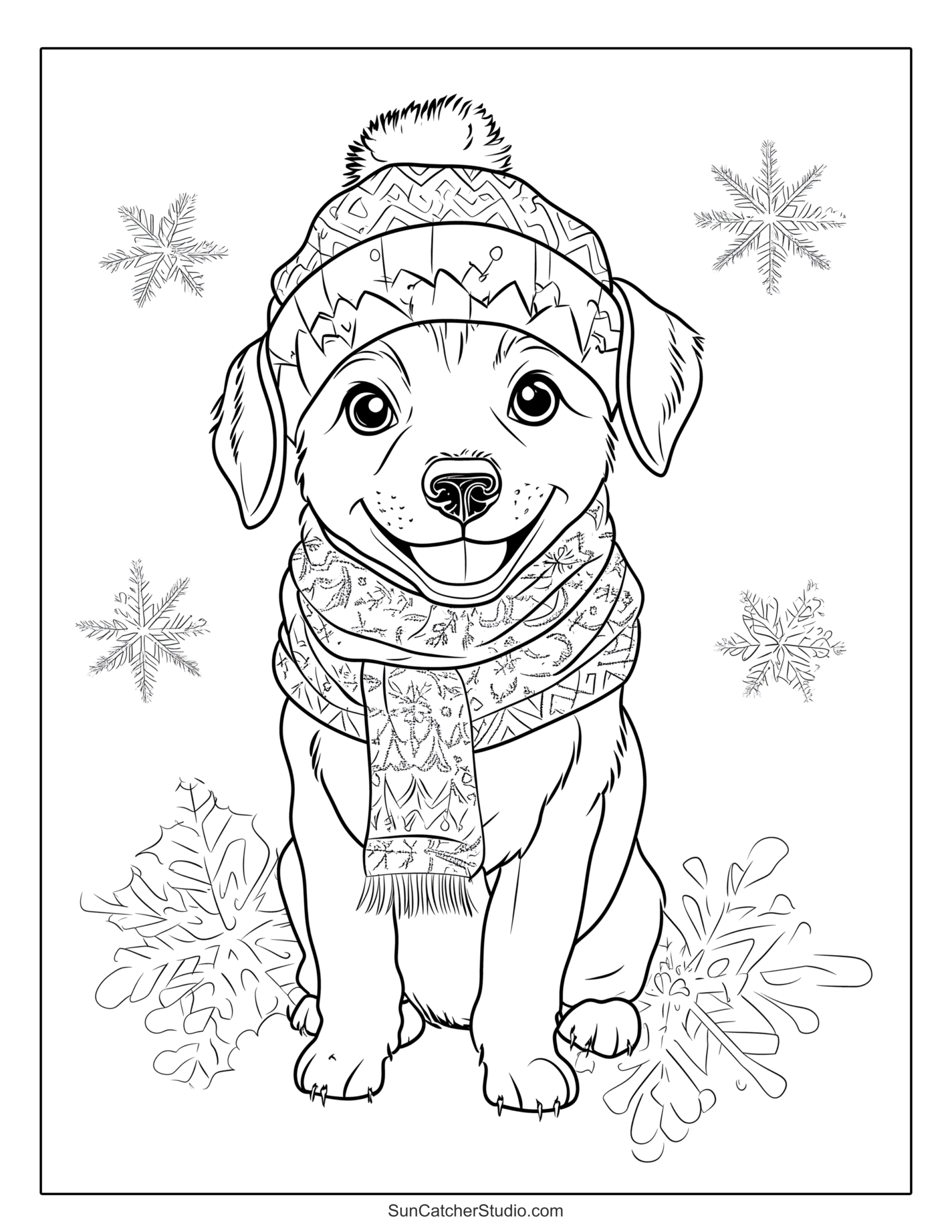 free dog coloring pages