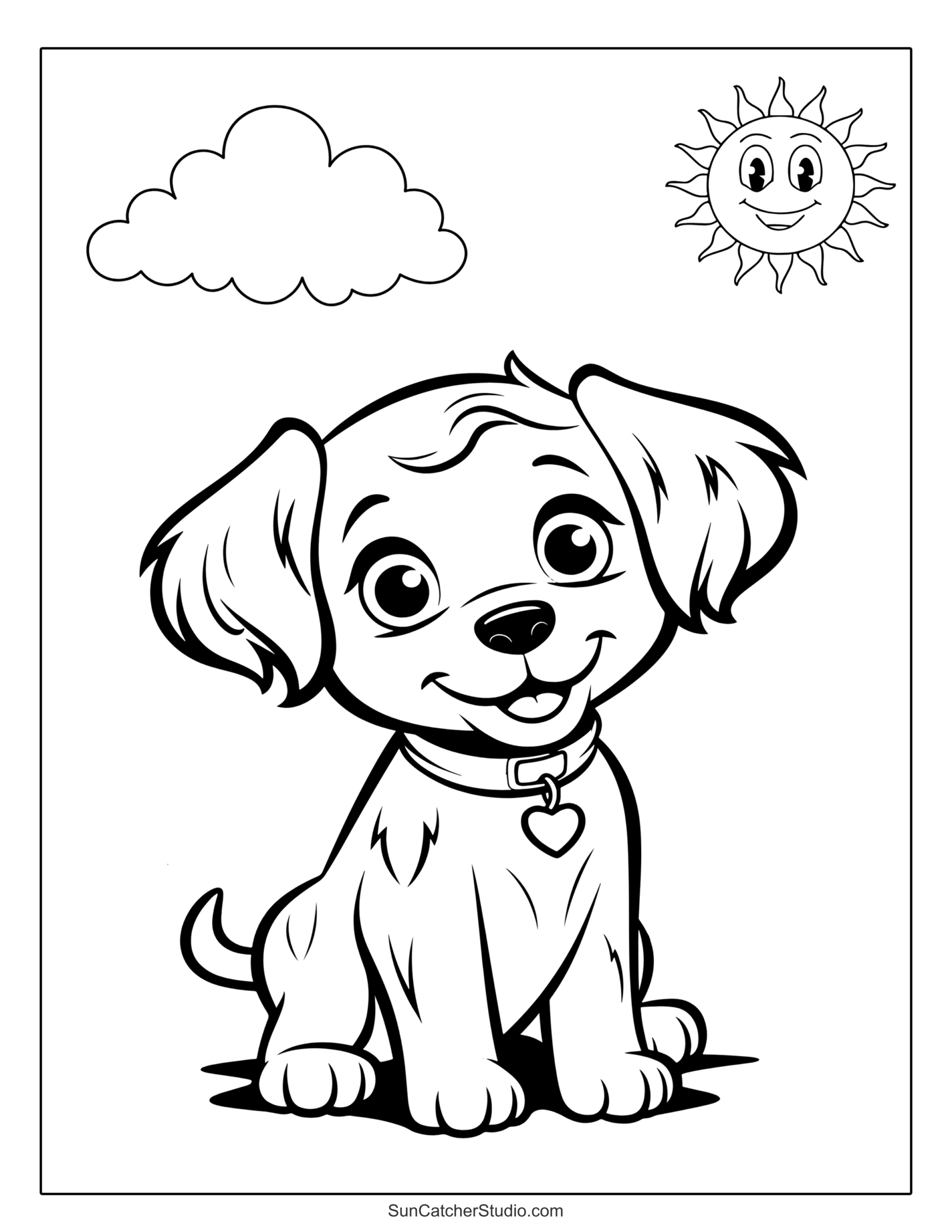 dog printable coloring pages dog printable coloring pages