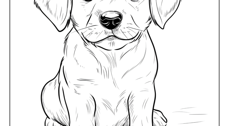 Dog And Puppy Coloring Pages And Coloring Sheets Free Printables Lettering SVG Files Tools Apps