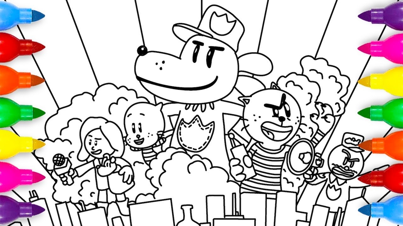 dogman coloring page