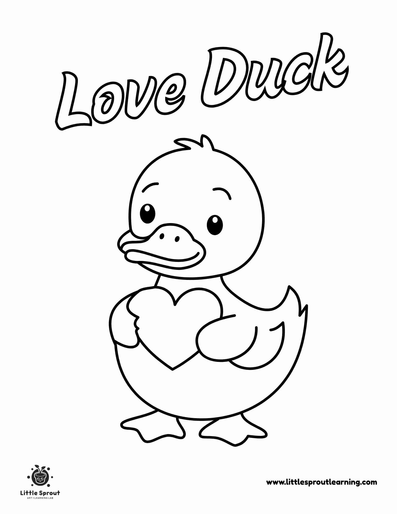 Duck Coloring Pages 20 Free Printable Fun For Kids Little Sprout Art Learning Lab