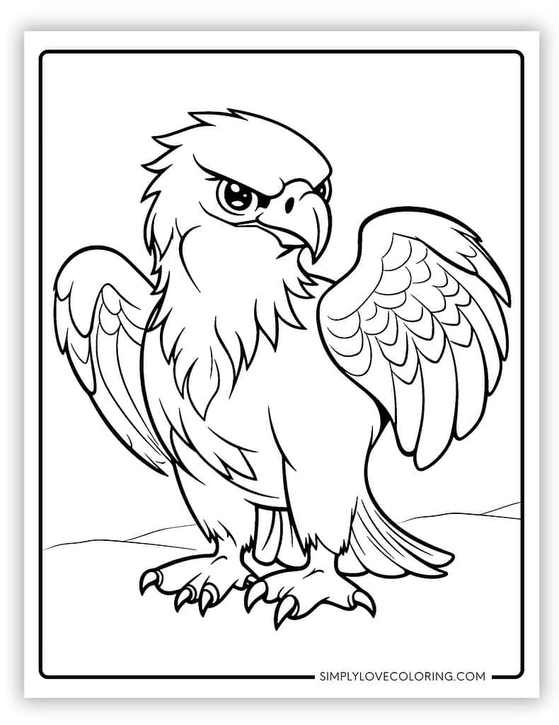 eagle coloring page