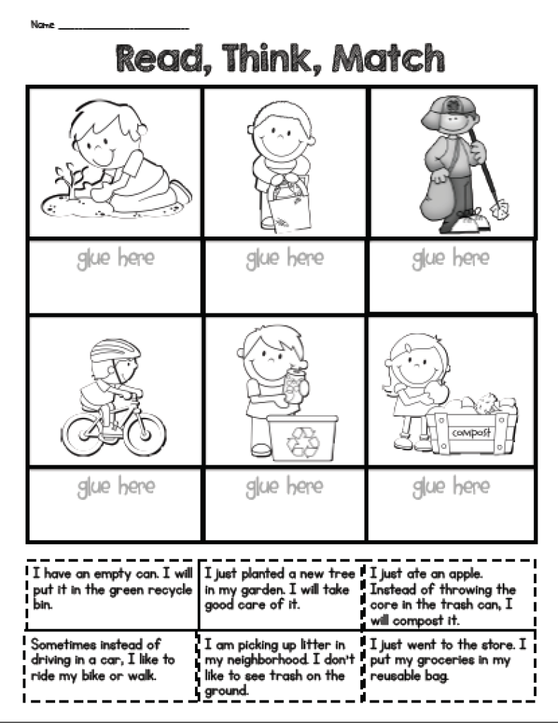 Earth Day Printable Reading Activity Freebie Sarah s Teaching Snippets