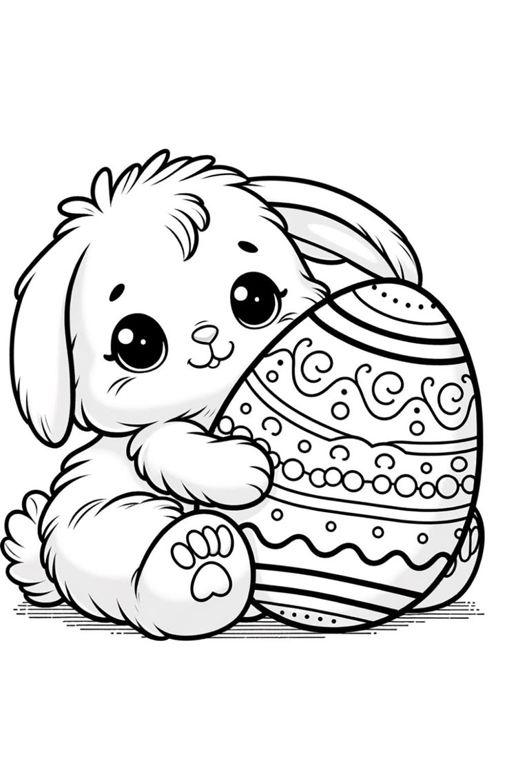 Easter Bunny Coloring Pages Easter Bunny Coloring Pages