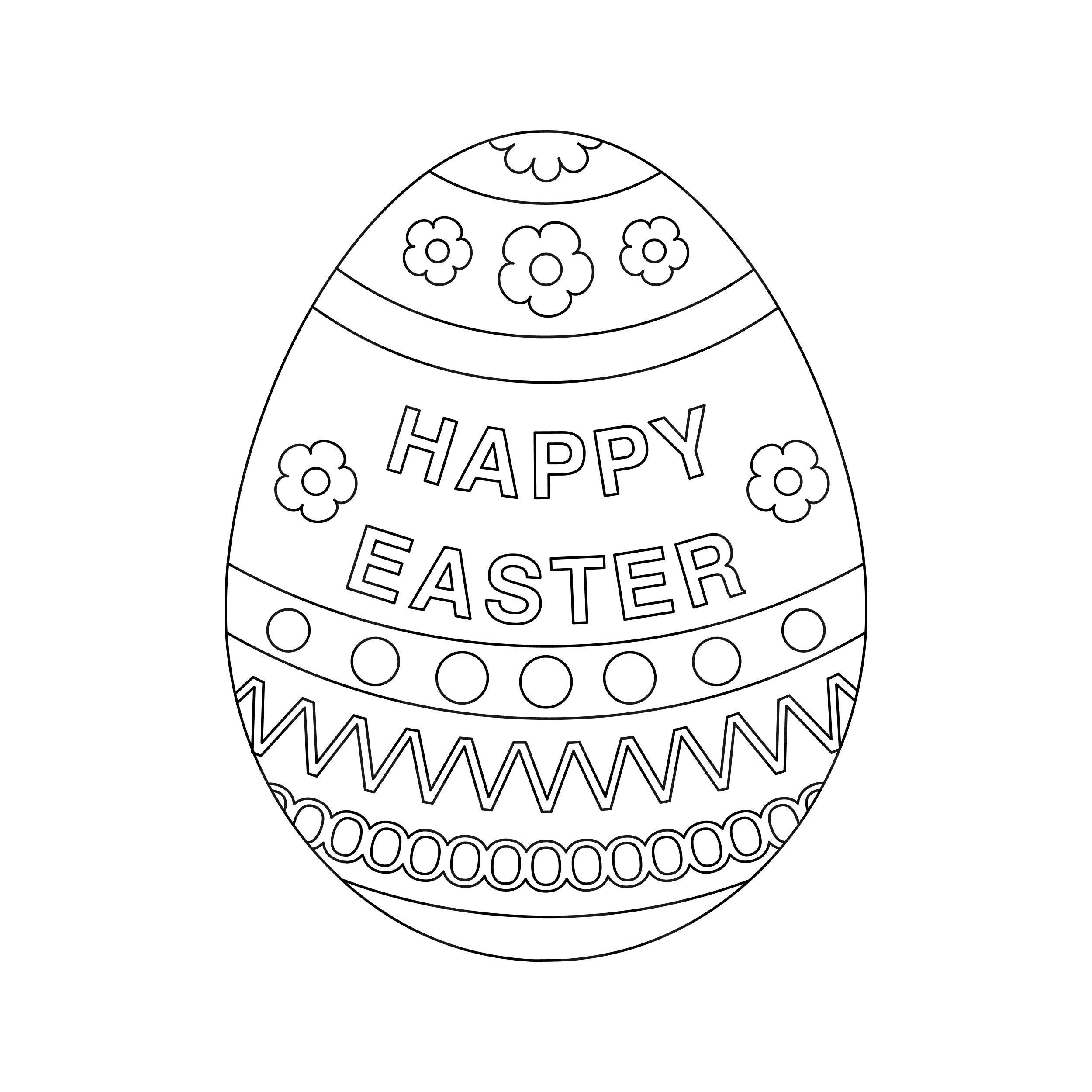 easter egg printable