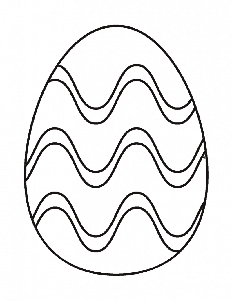 easter egg coloring pages