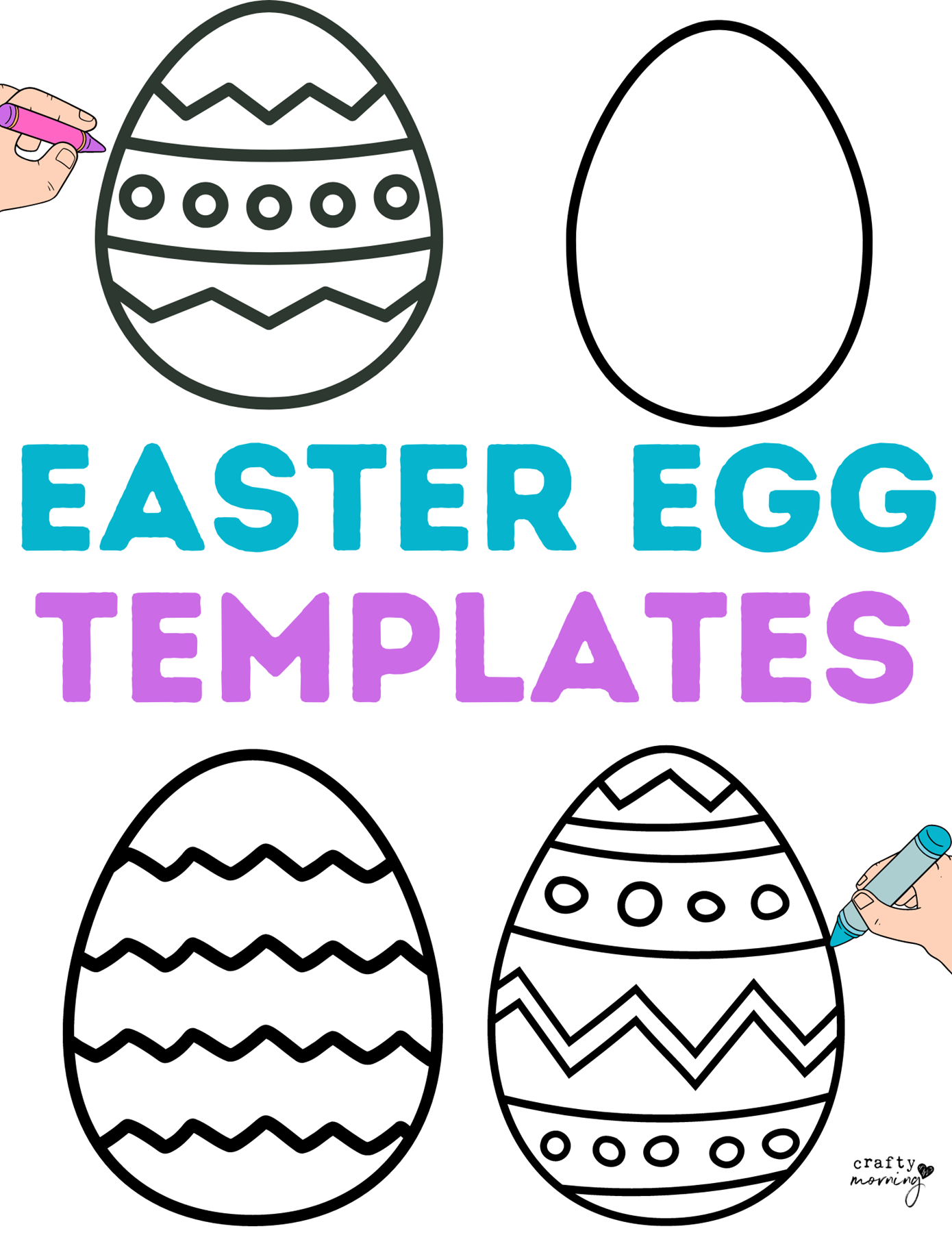Easter Egg Template To Print Crafty Morning Easter Egg Template To Print Crafty Morning