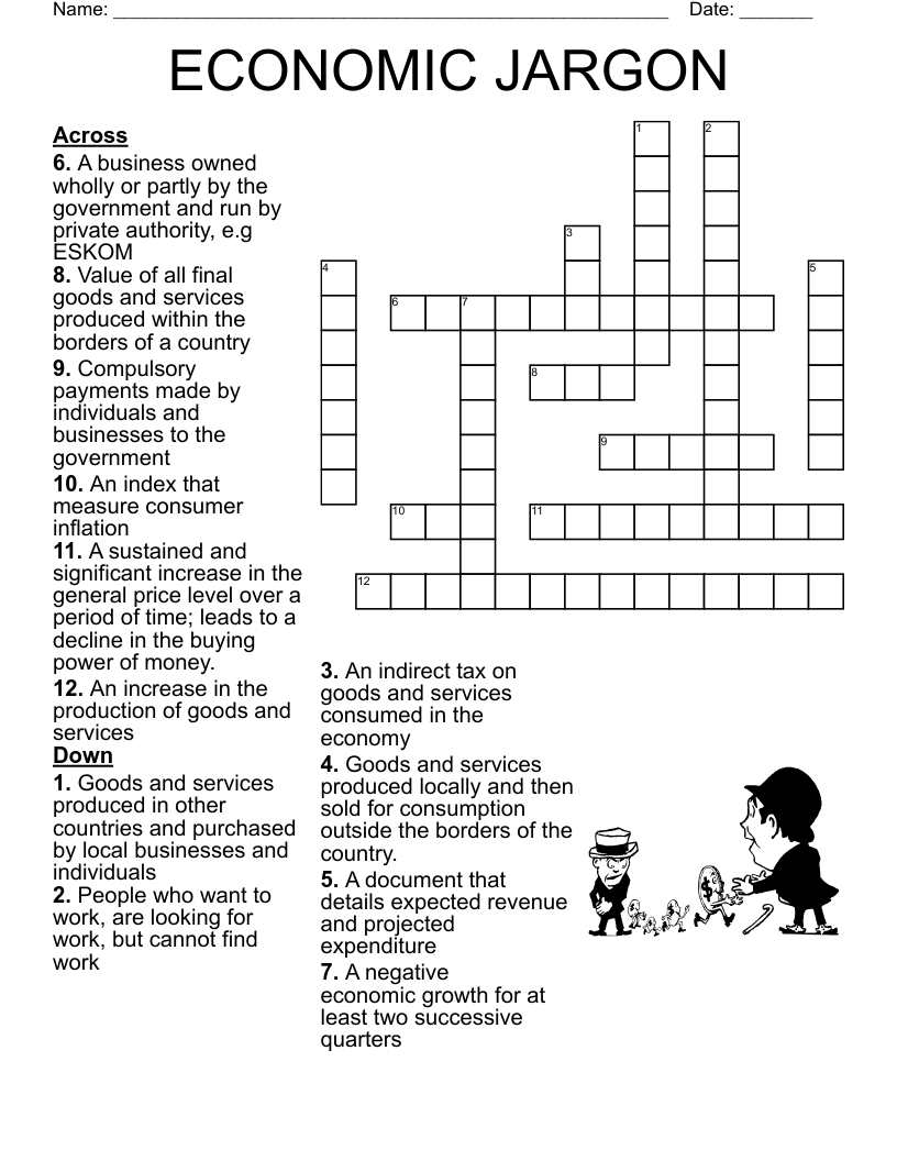 ECONOMIC JARGON Crossword WordMint ECONOMIC JARGON Crossword WordMint