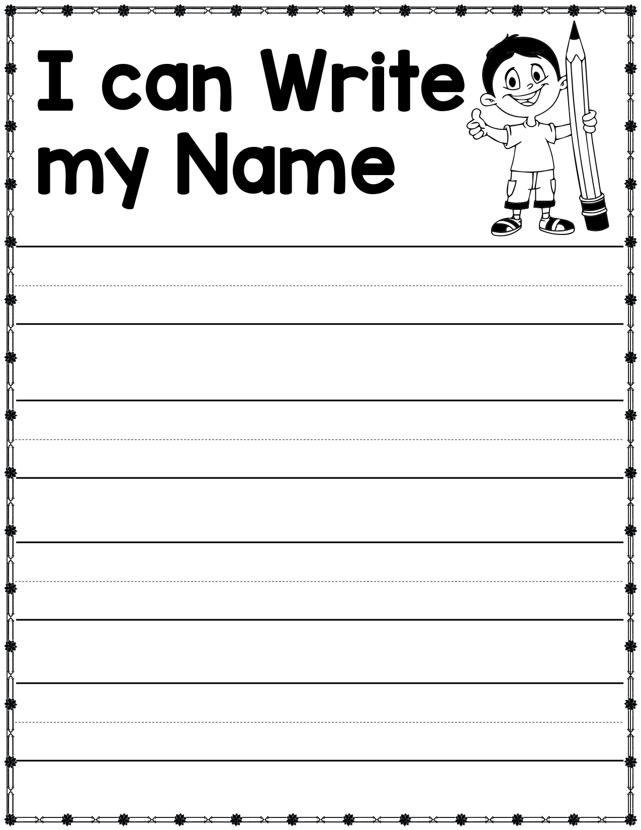 i can write my name worksheet