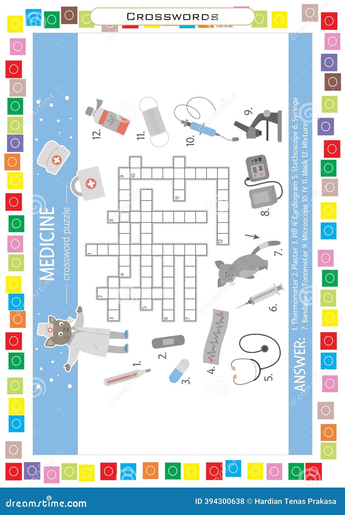 surrounded crossword puzzle clue