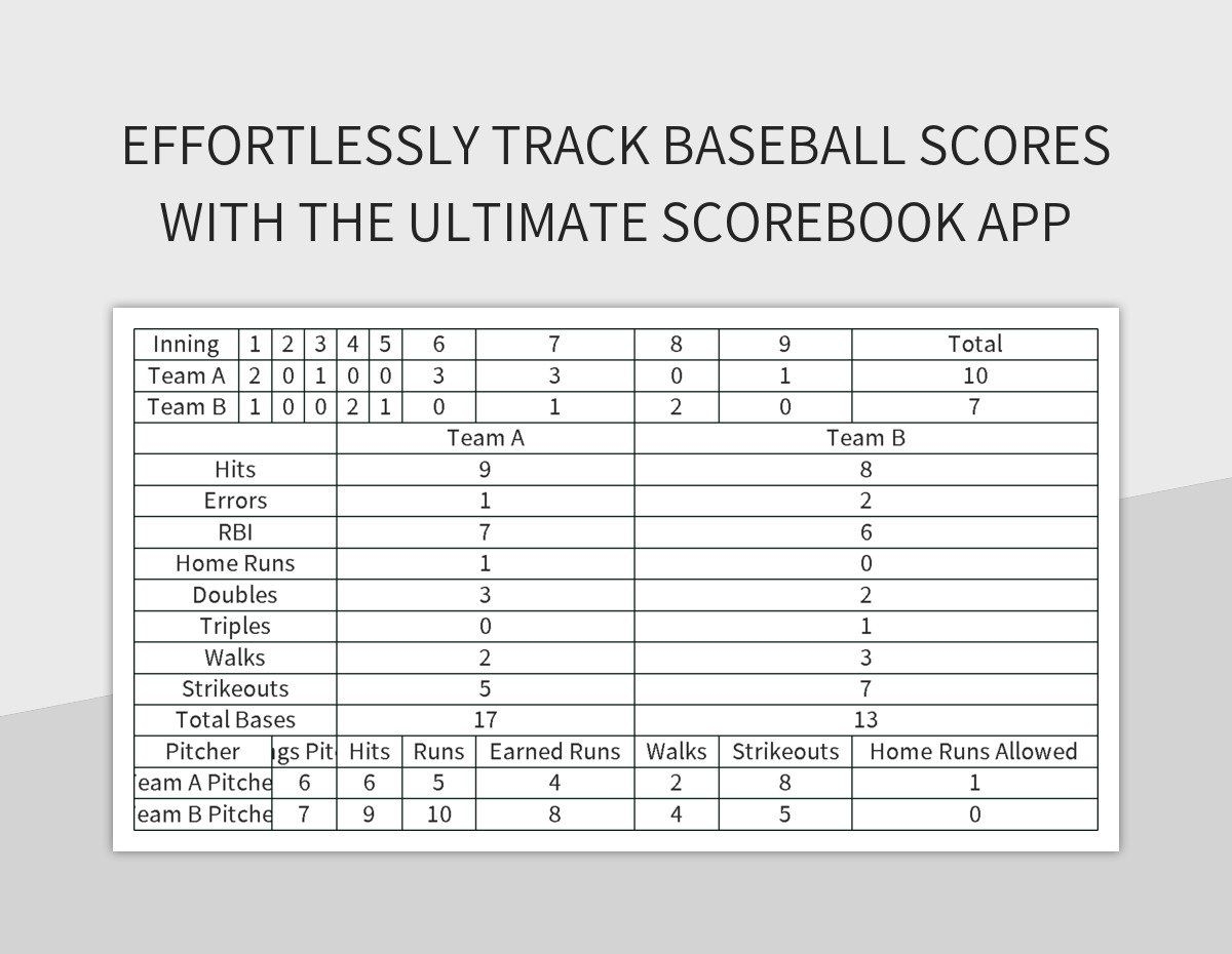 baseball scorebook printable