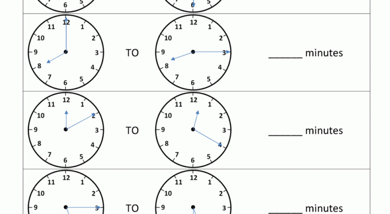 Elapsed Time Worksheets