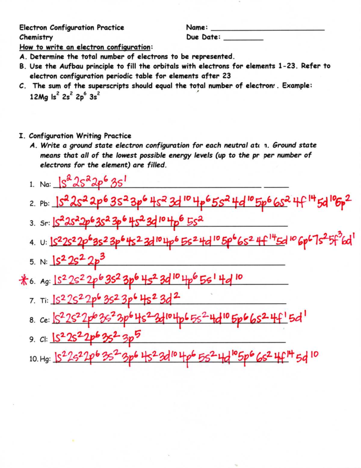 electron configuration practice worksheet electron configuration practice worksheet
