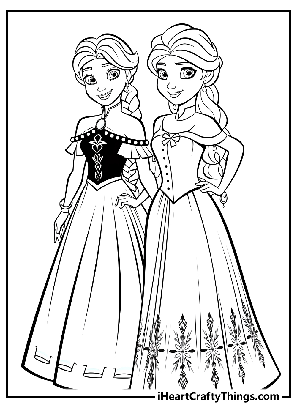 Elsa And Anna Coloring Pages 100 Free Printables Elsa And Anna Coloring Pages 100 Free Printables