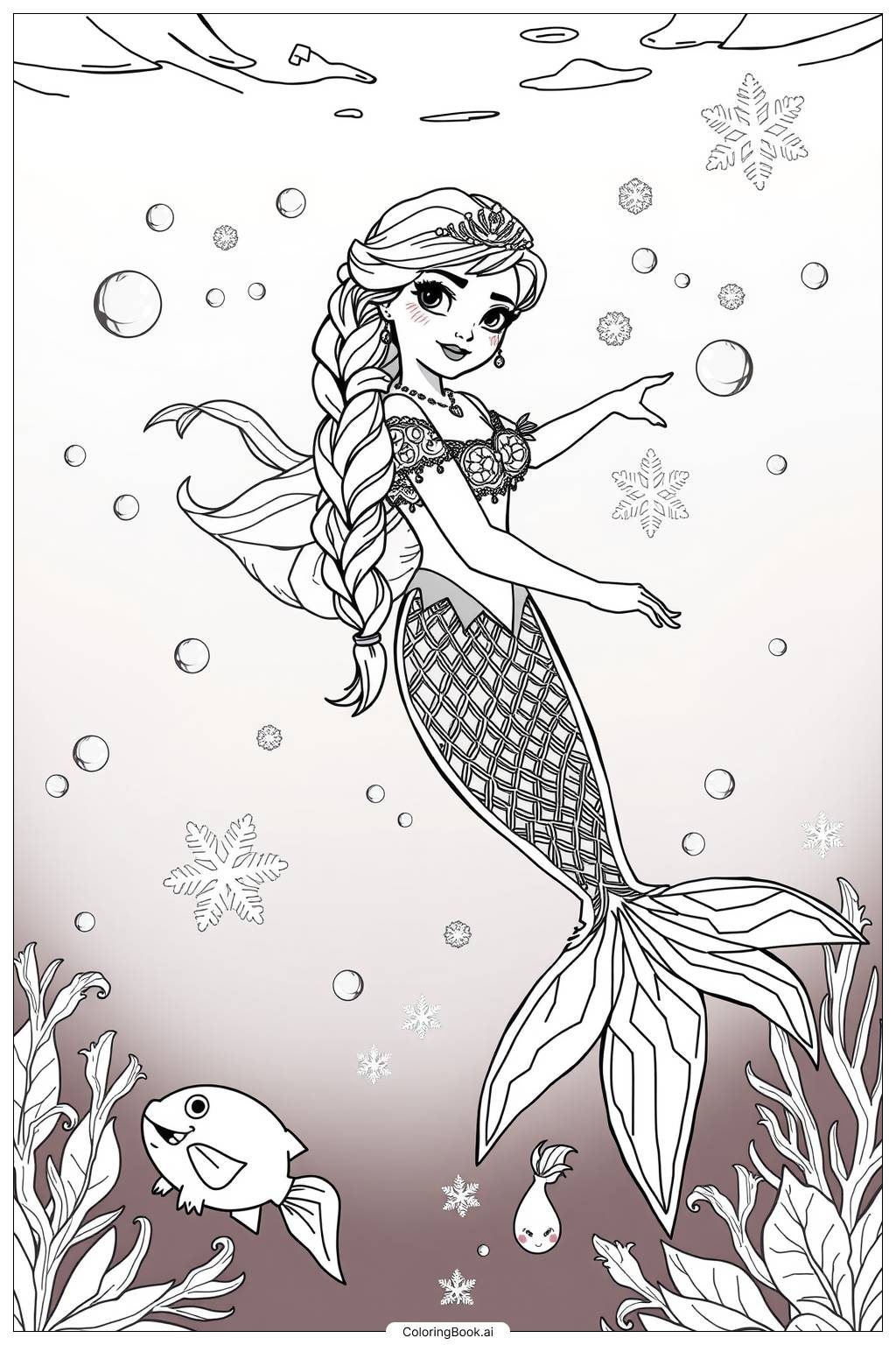 elsa printable colouring pages