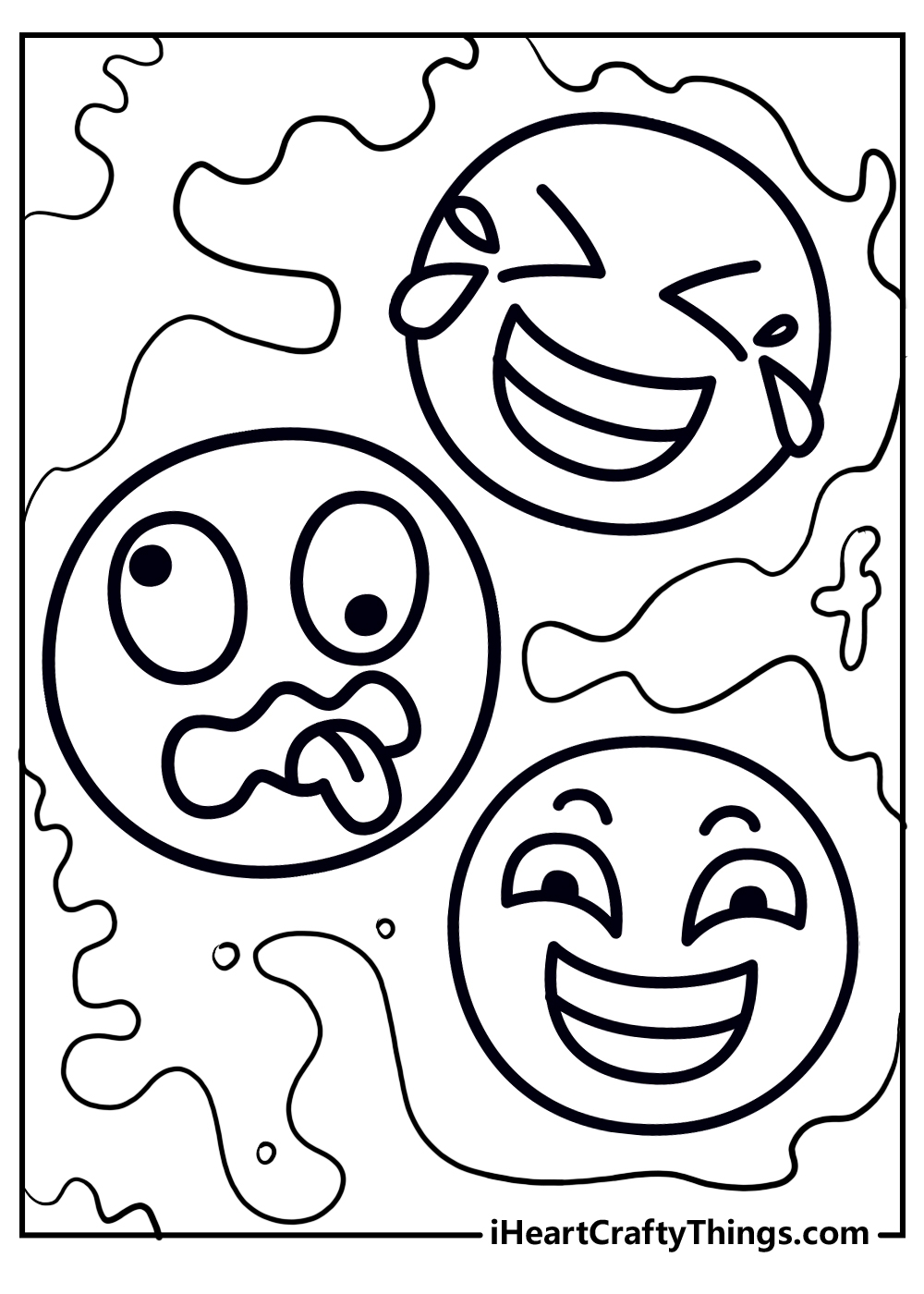 Emoji Coloring Pages 22 Free PDF Printables For Kids Emoji Coloring Pages 22 Free PDF Printables For Kids