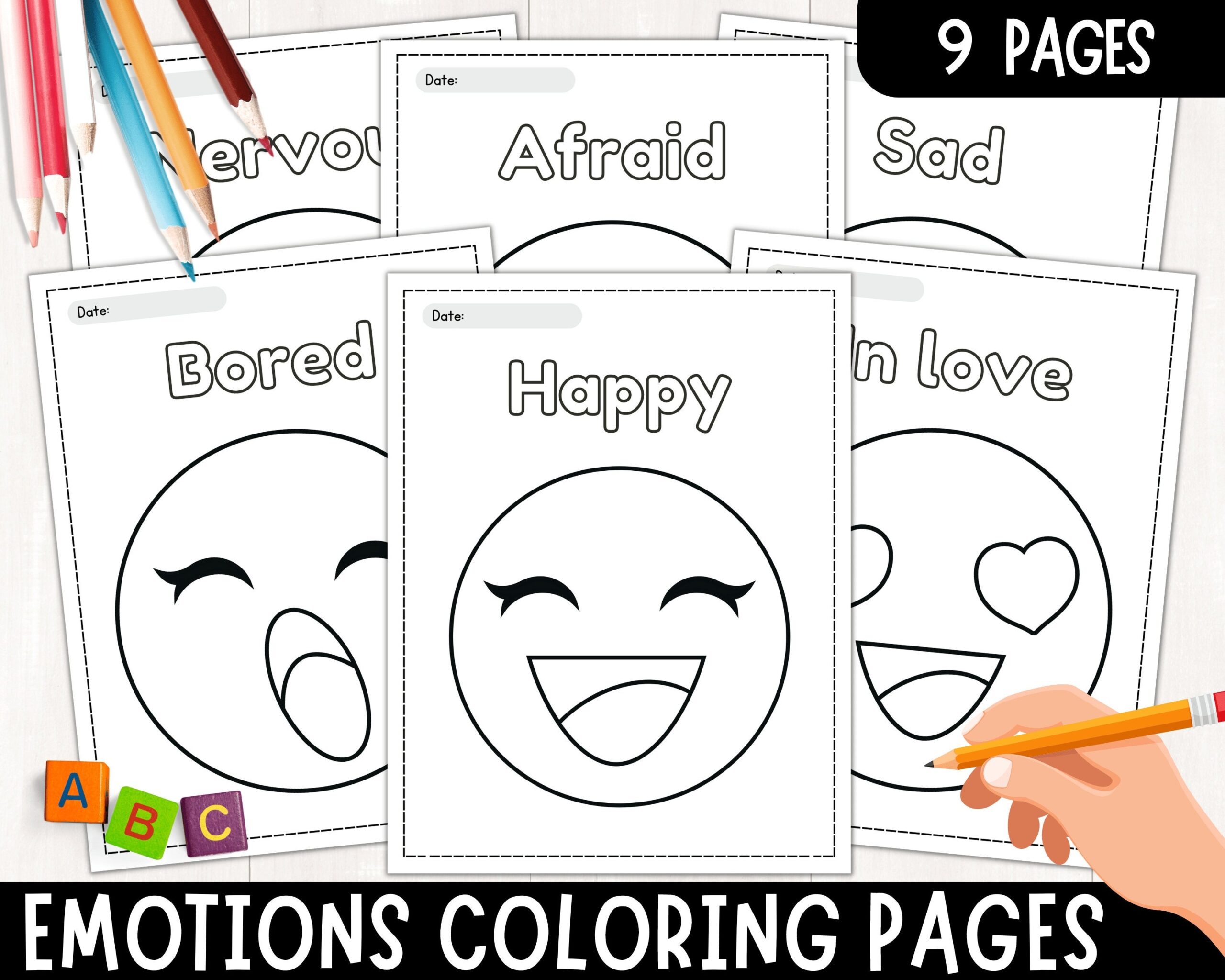 Emotions Coloring Pages For Kids Social Emotional Learning Emotions And Feelings Colouring Sheets Social Skills Instant Download Etsy Emotions Coloring Pages For Kids Social Emotional Learning Emotions And Feelings Colouring Sheets Social Skills Instant Download Etsy