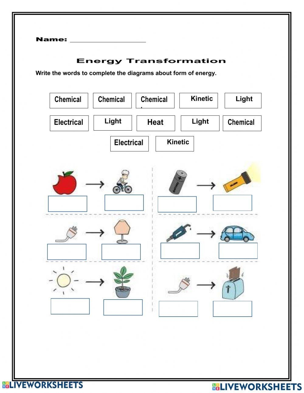 Energy And Energy Transformations Worksheet Acicabuja Energy And Energy Transformations Worksheet Acicabuja