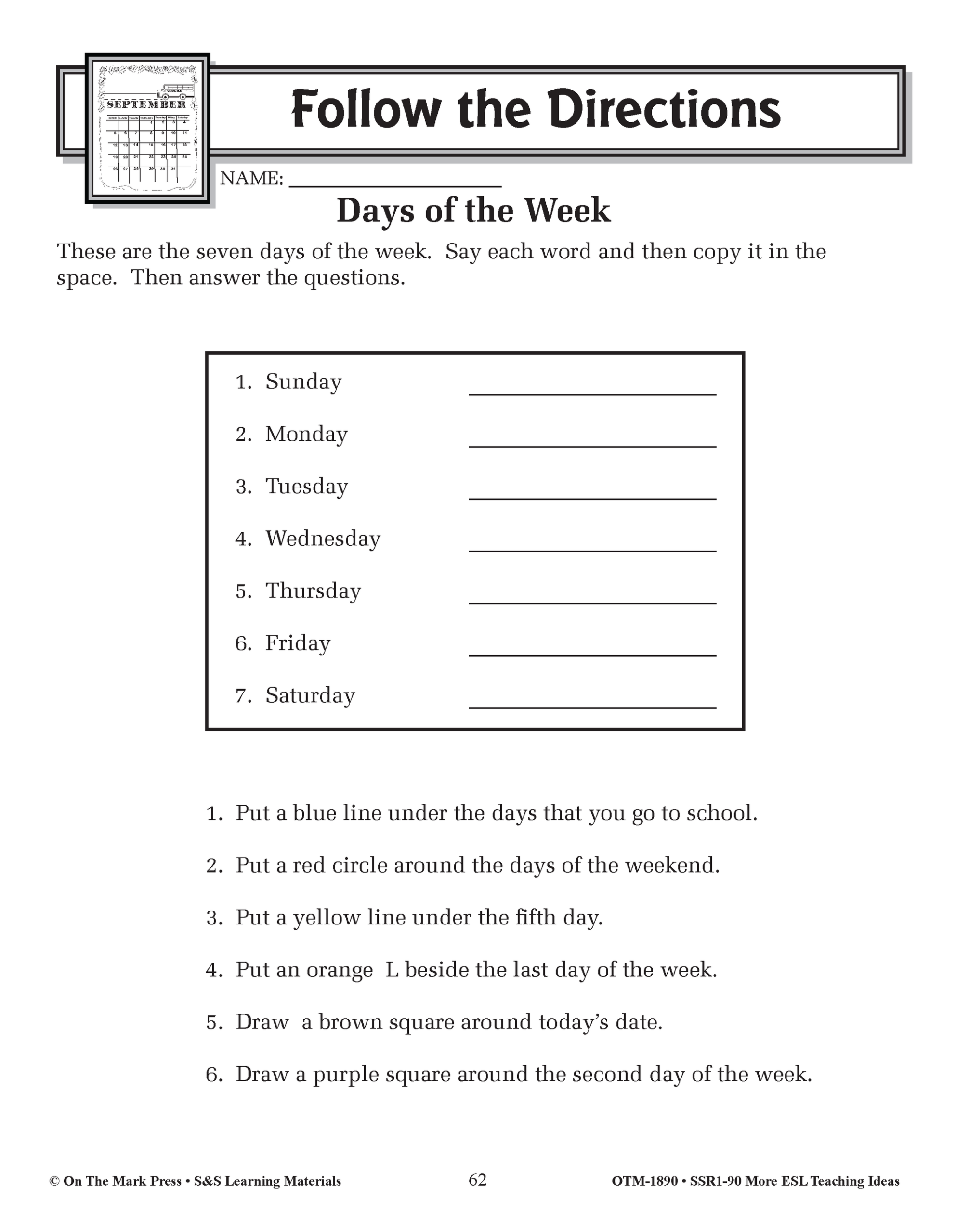 ESL Savings Bundle English As A Second Language Worksheets Worksheets Library