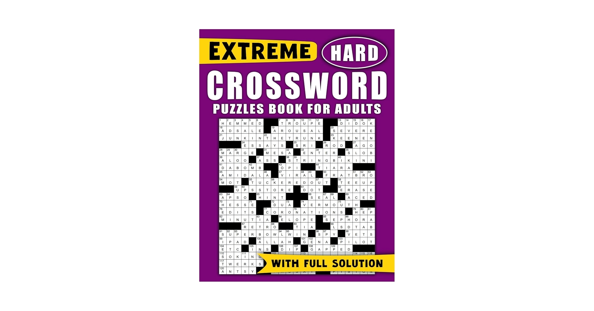 Extreme Hard Crossword Puzzles Book For Adults Large Print Crossword Puzzles Book Large Font Puzzle For Adults And Teens Anti Eye Strain Publisher Robyn 9798874099510 Amazon Books