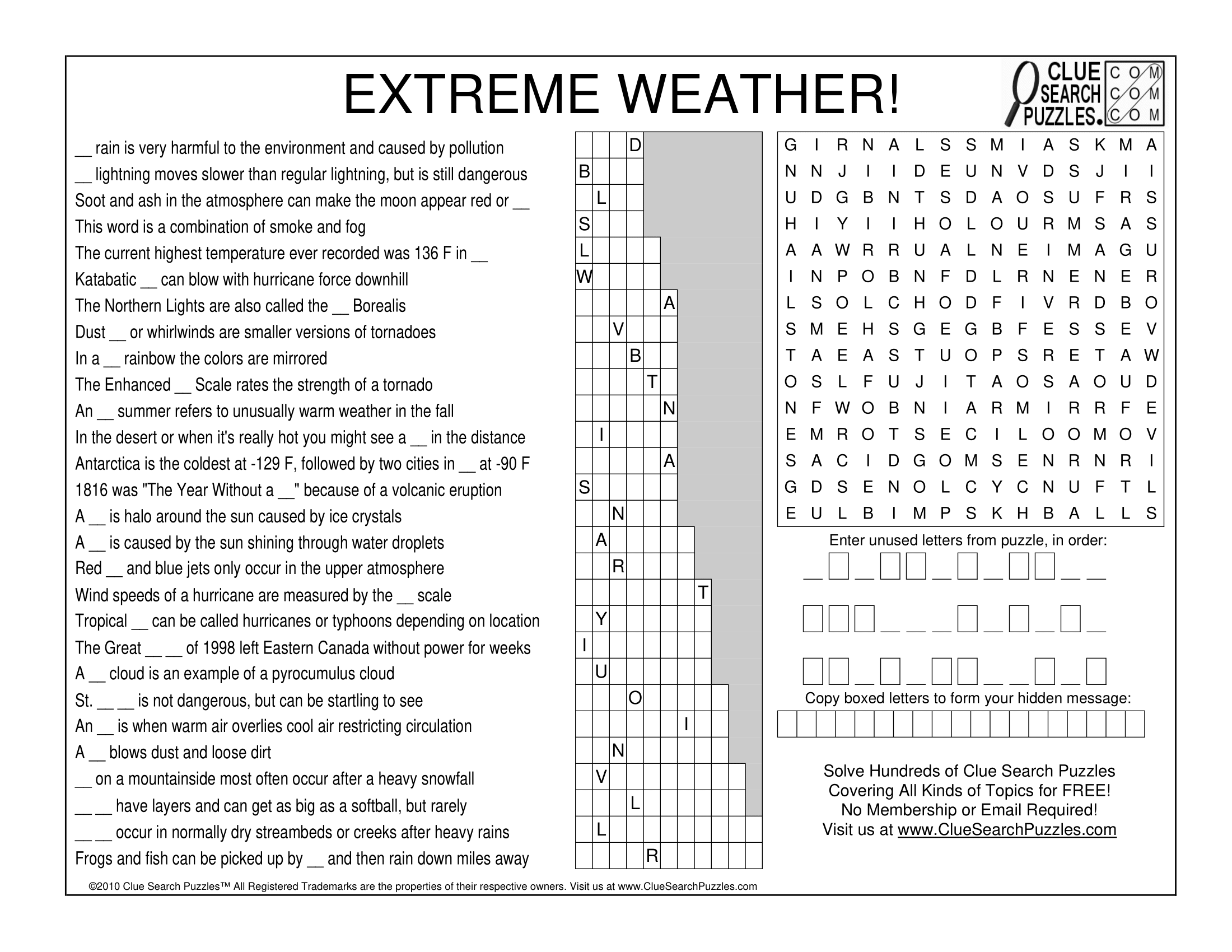 EXTREME WEATHER TRIVIA QUIZ EXTREME WEATHER TRIVIA QUIZ