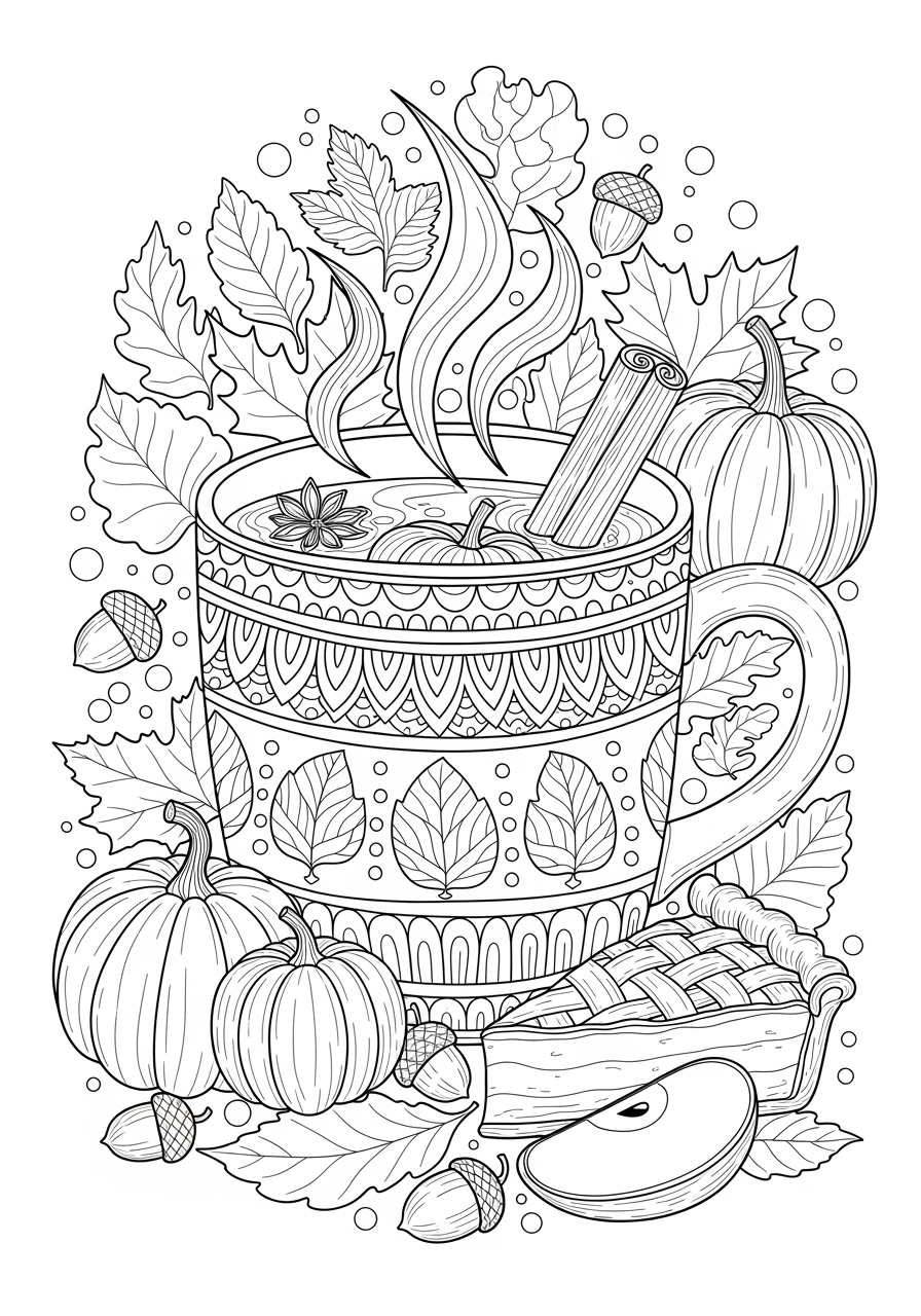 Fall Coloring Pages For Teens Printable Art Fall Coloring Pages For Teens Printable Art