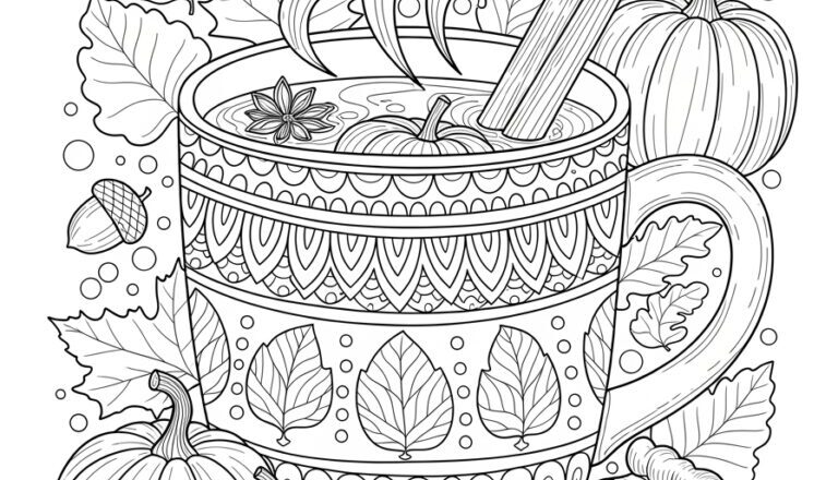 Fall Coloring Pages For Teens Printable Art