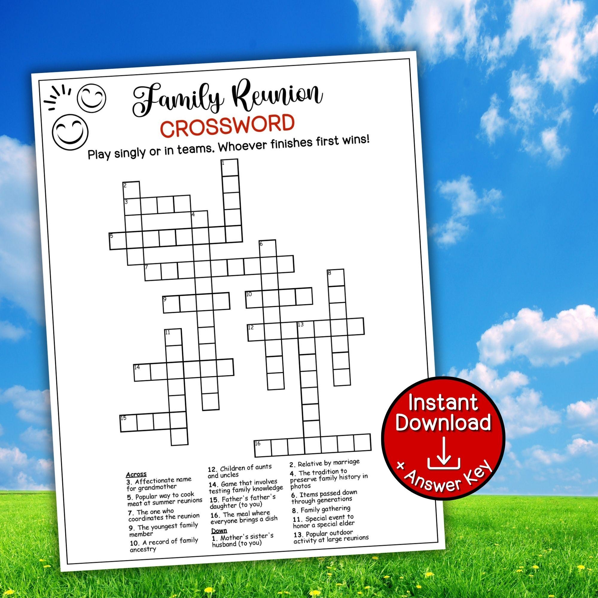 Family Reunion Crossword Puzzle Game Family Summer Gathering Family Gathering Games Family Reunion Activities Family Group Activity Etsy Canada Family Reunion Crossword Puzzle Game Family Summer Gathering Family Gathering Games Family Reunion Activities Family Group Activity Etsy Canada