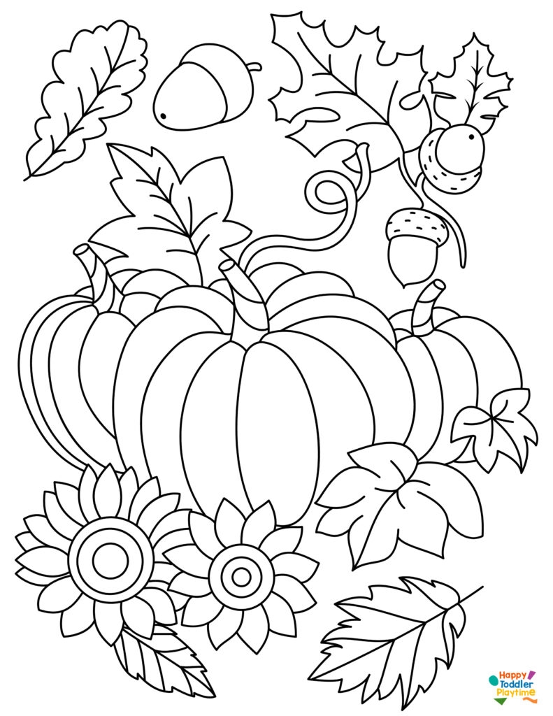 coloring pages fall