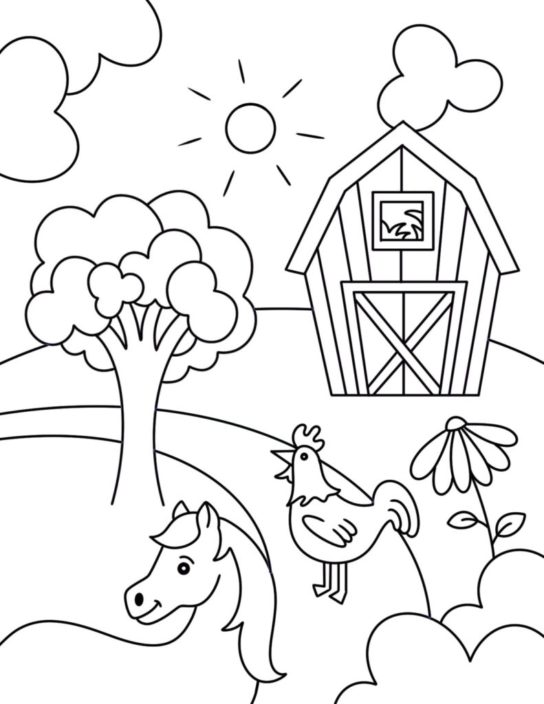 Fantastic Farm Coloring Pages For Preschool The Hollydog Blog Fantastic Farm Coloring Pages For Preschool The Hollydog Blog