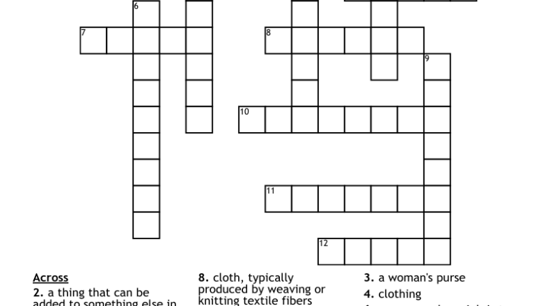 Fashionable Crossword WordMint