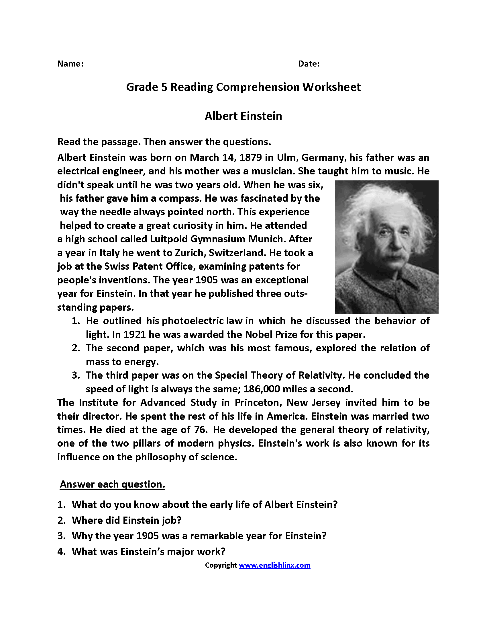 Fifth Grade Reading Worksheets Improve Fluency Vocabulary Fifth Grade Reading Worksheets Improve Fluency Vocabulary