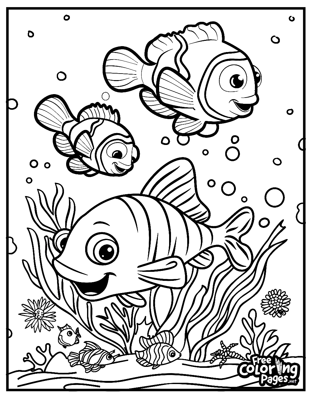 Finding Nemo Coloring Pages Free Coloring Pages