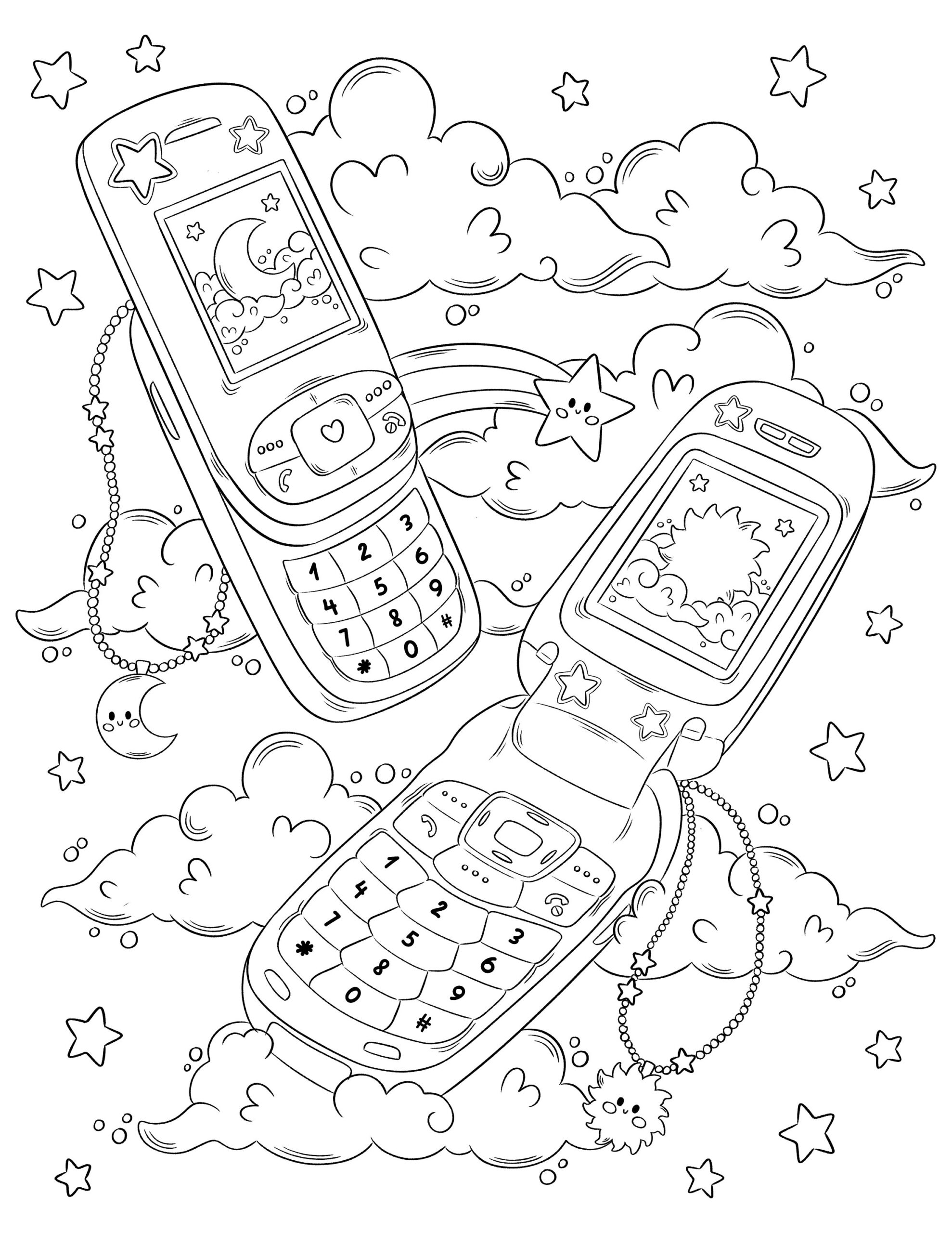 phone coloring pages phone coloring pages