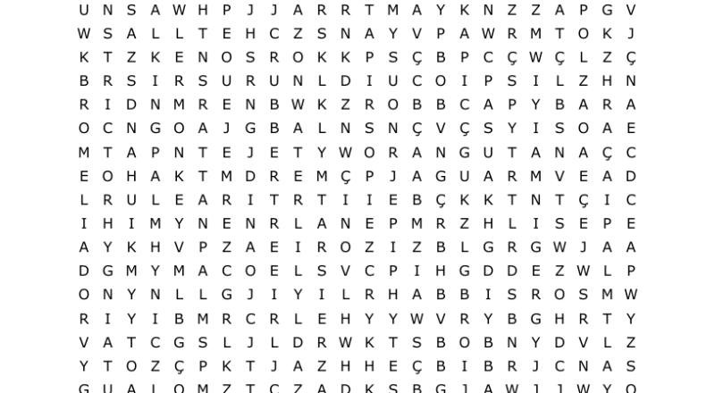 Flora And Fauna In The Tropical Rainforest Word Search WordMint