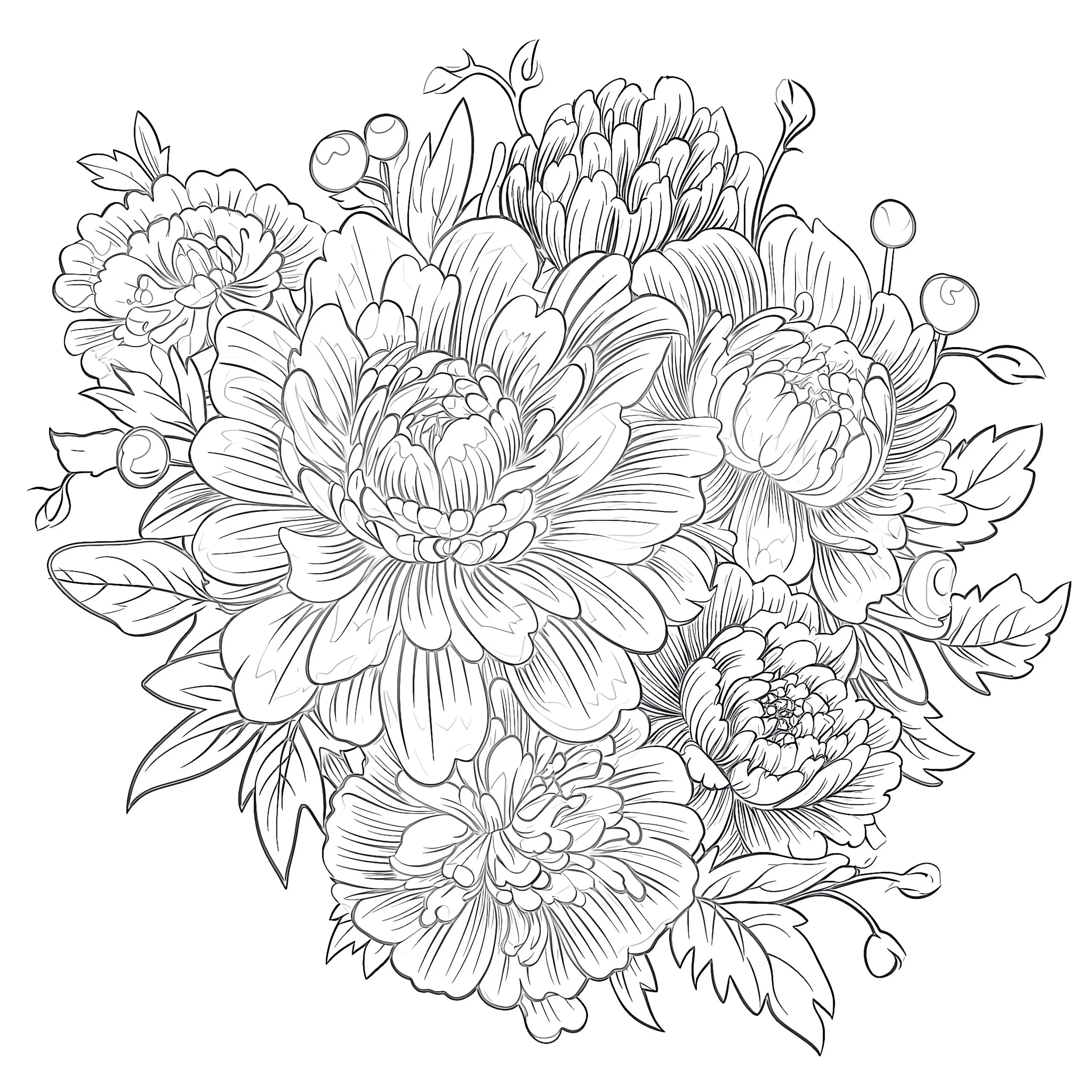 Flower Coloring Pages For Adults Coloring Pages Mimi Panda Flower Coloring Pages For Adults Coloring Pages Mimi Panda