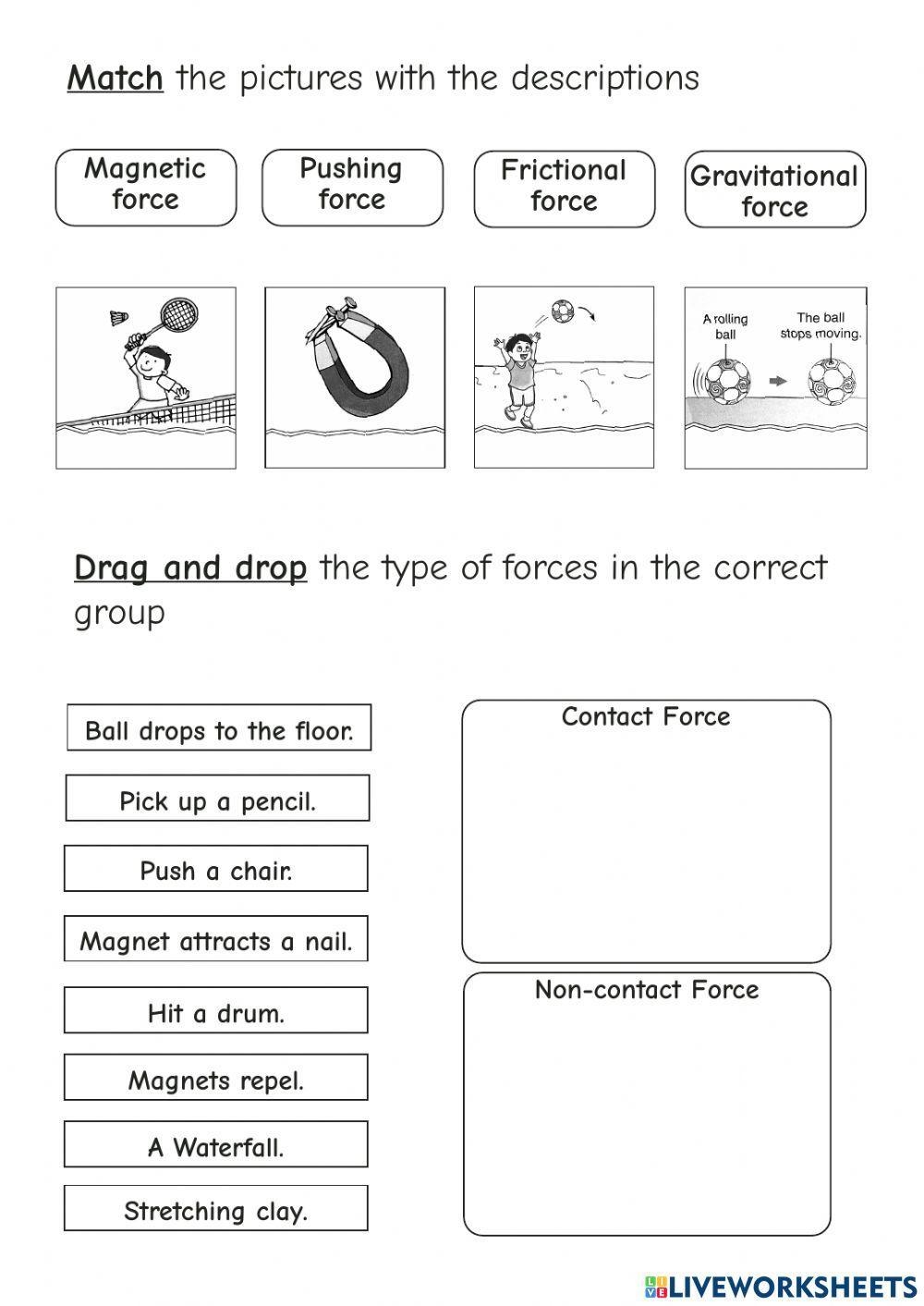 Forces And Motion Worksheets Library