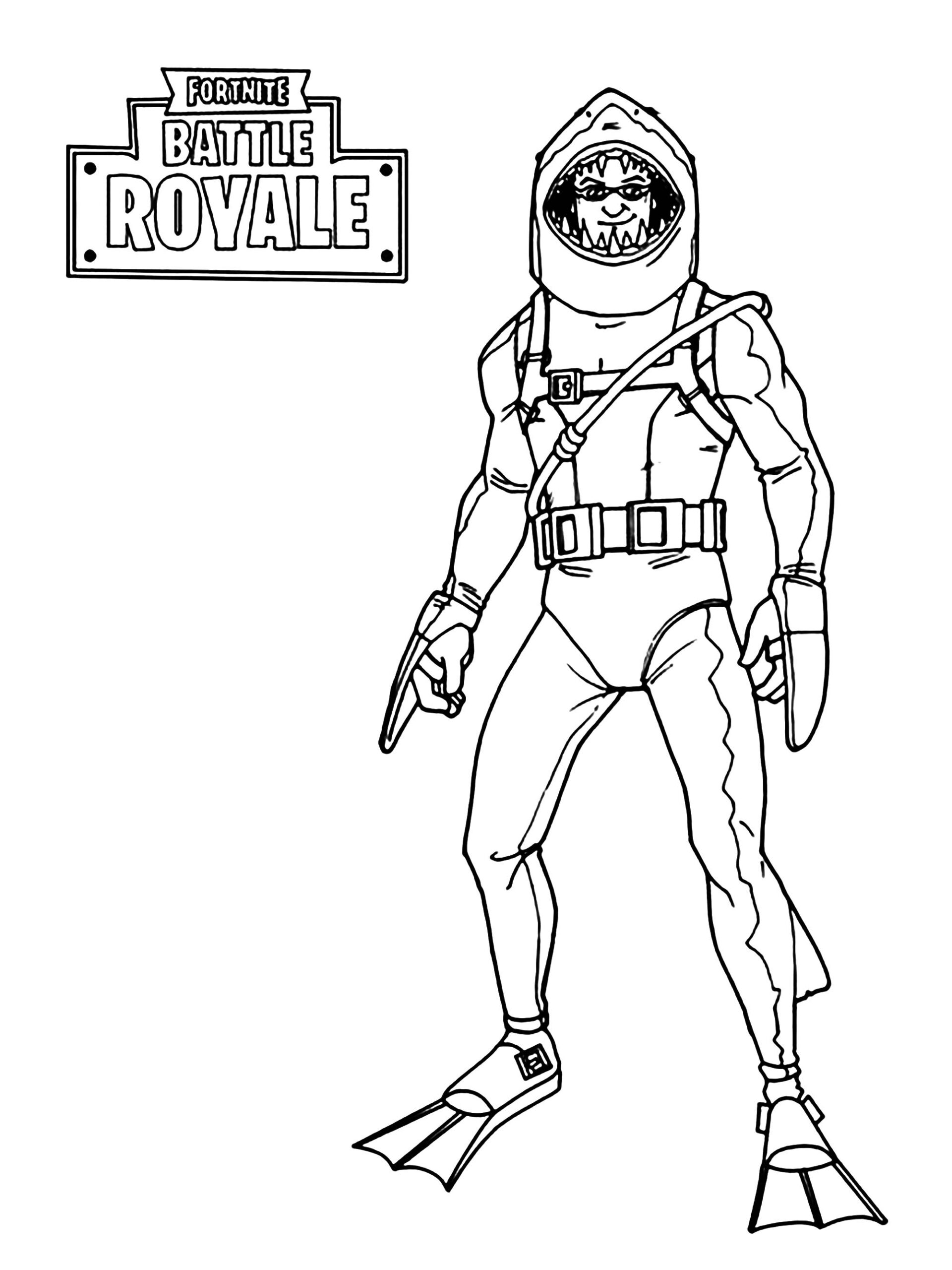 Fortnite Battle Royale Aquatic Skin Fortnite Battle Royale Coloring Pages Fortnite Battle Royale Aquatic Skin Fortnite Battle Royale Coloring Pages
