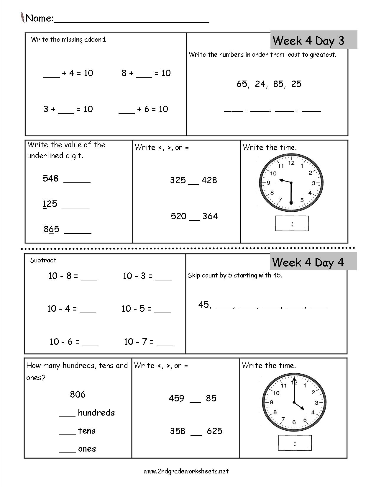 2 grade math worksheets 2 grade math worksheets