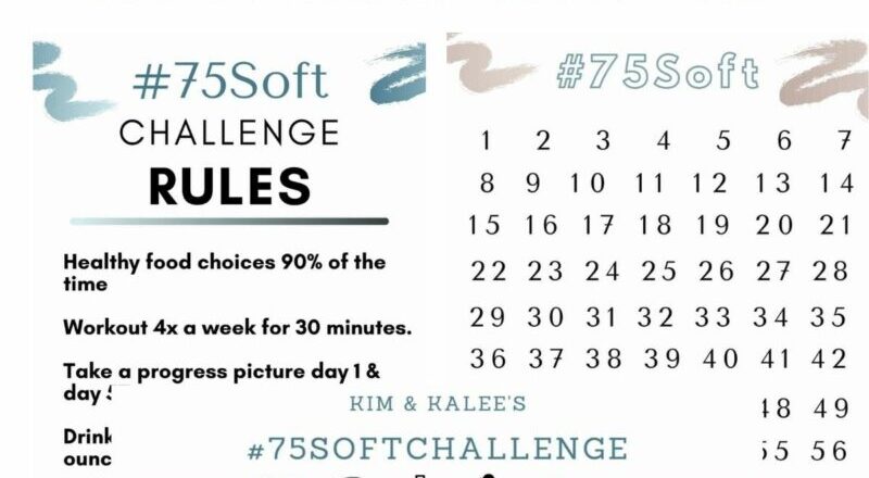 Free 75 Soft Printable Calendar Worksheet Template 75 Soft Challenge