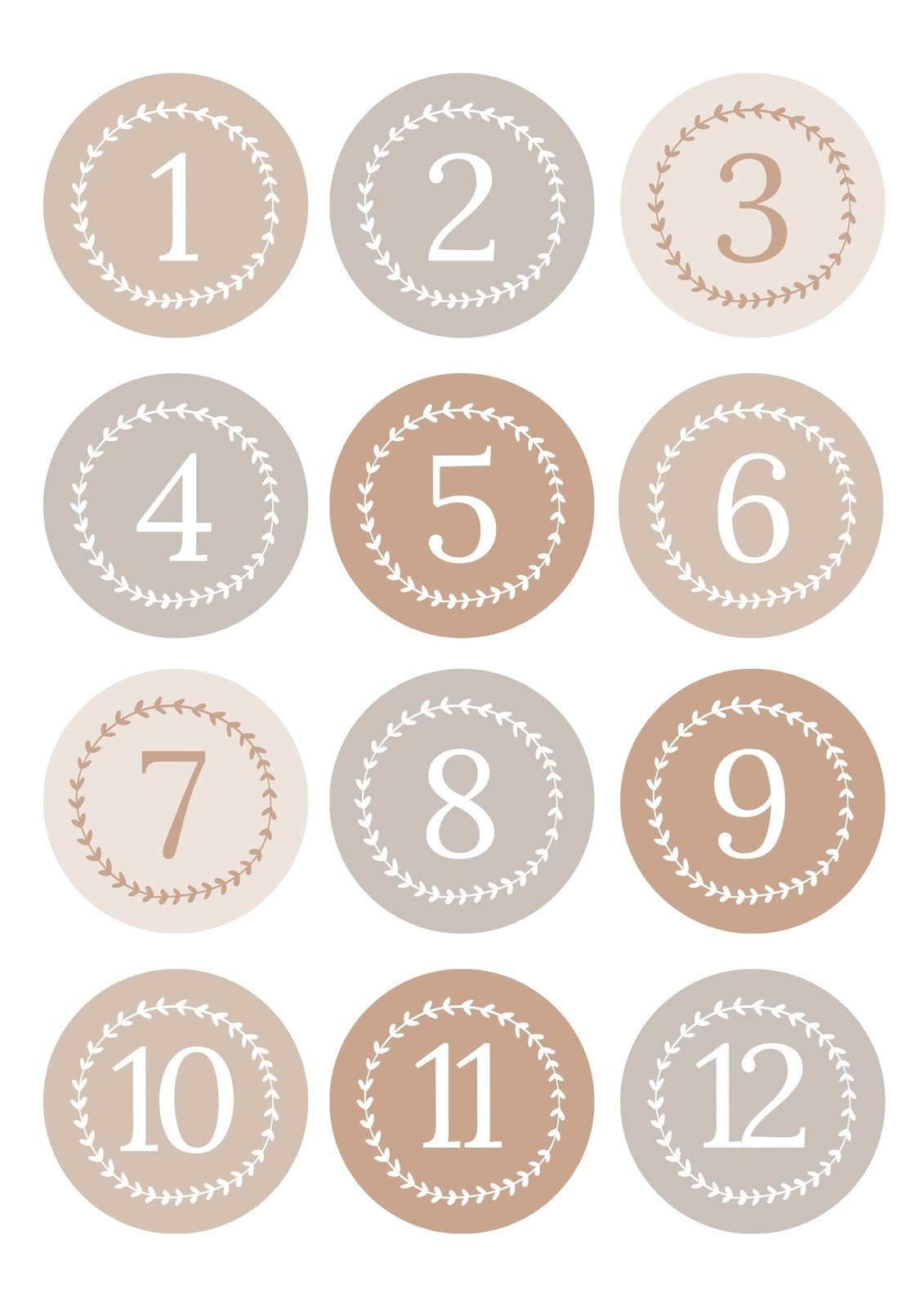 printables of numbers