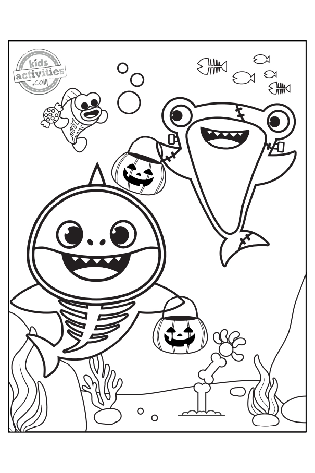 baby shark coloring pages baby shark coloring pages