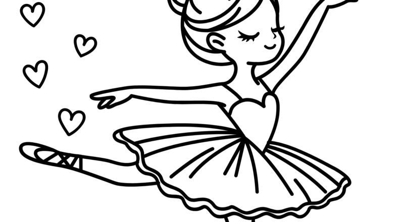 Free Ballet Coloring Pages Crafty Morning