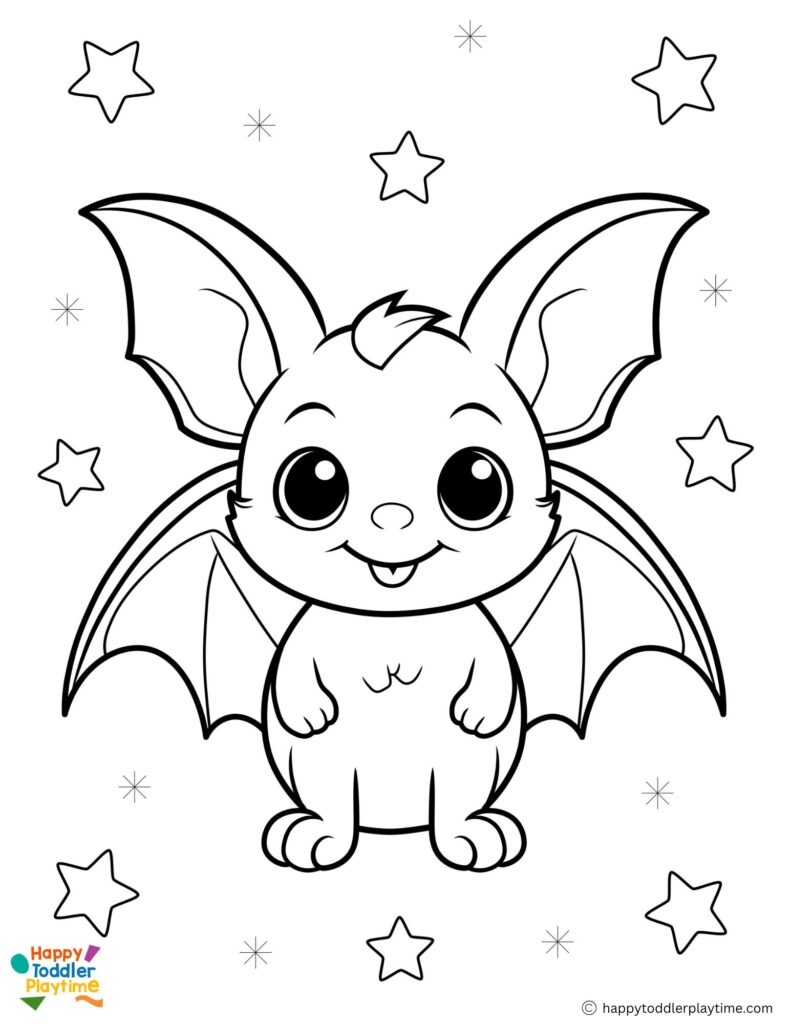 Free Bat Coloring Pages For Kids Happy Toddler Playtime Free Bat Coloring Pages For Kids Happy Toddler Playtime