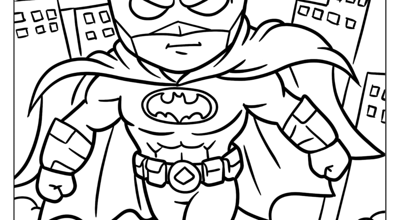 Free Batman Coloring Pages For Kids Ashley Yeo